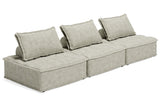 Bales Taupe 3-Piece Modular Seating by Ashley at Eve Furniture