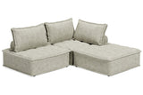 Bales Taupe 3-Piece Modular Seating by Ashley at Eve Furniture