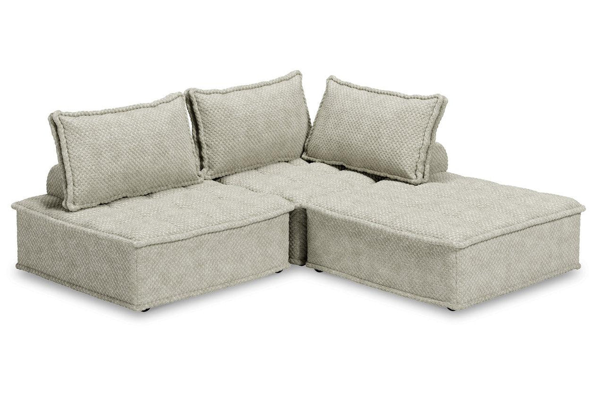 Bales Taupe 3-Piece Modular Seating by Ashley at Eve Furniture