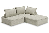 Bales Taupe 3-Piece Modular Seating by Ashley at Eve Furniture