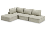 Bales Taupe 4-Piece Modular Seating by Ashley at Eve Furniture