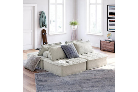 Bales Taupe 4-Piece Modular Seating by Ashley at Eve Furniture