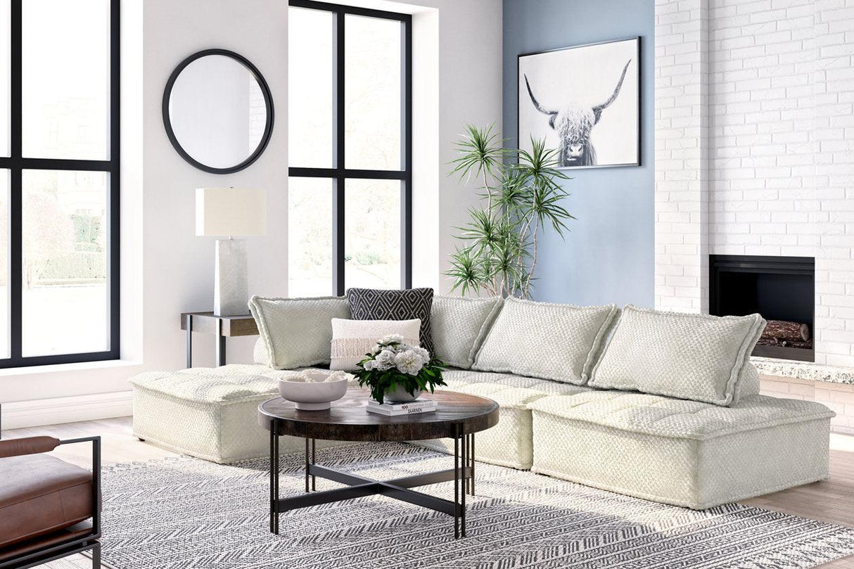 Bales Taupe 4-Piece Modular Seating by Ashley at Eve Furniture