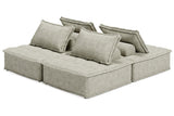 Bales Taupe 4-Piece Modular Sectional by Ashley at Eve Furniture