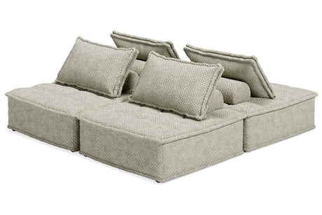 Bales Taupe 4-Piece Modular Sectional by Ashley at Eve Furniture