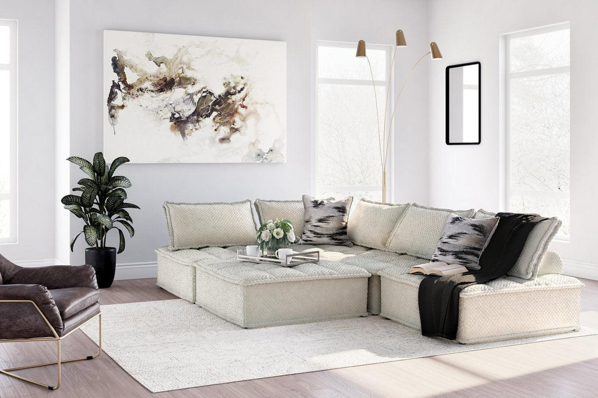 Bales Taupe 5-Piece Modular Seating by Ashley at Eve Furniture