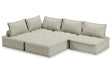 Bales Taupe 5-Piece Modular Seating by Ashley at Eve Furniture