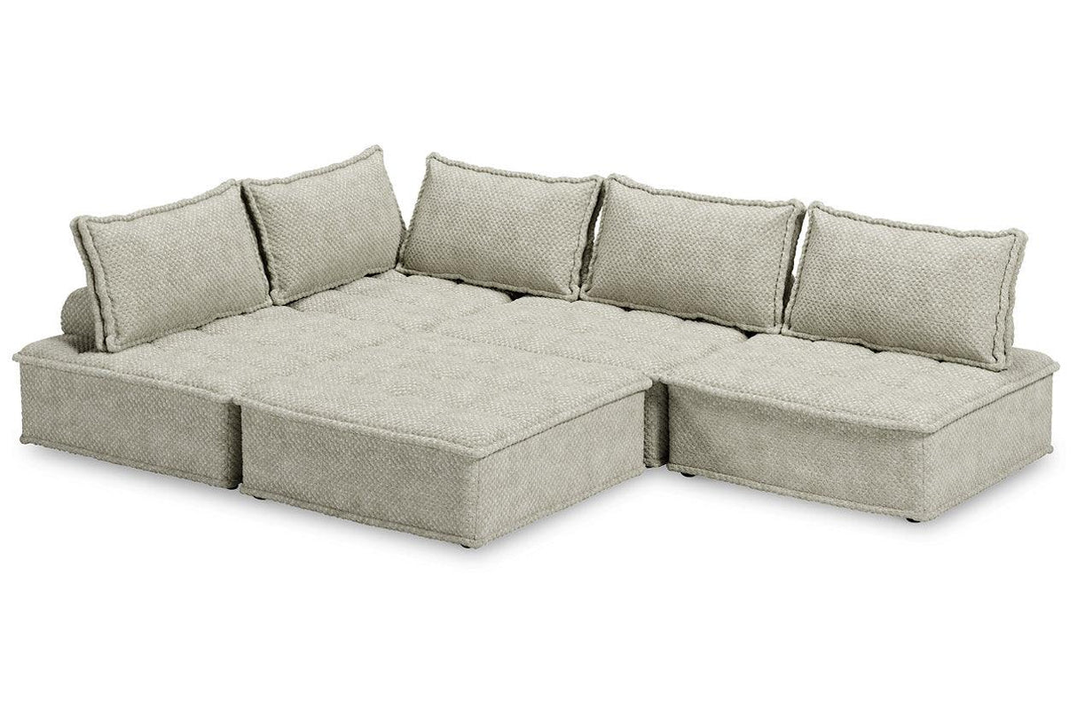 Bales Taupe 5-Piece Modular Seating by Ashley at Eve Furniture