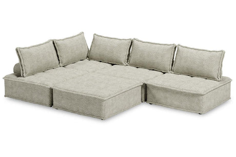Bales Taupe 5-Piece Modular Seating by Ashley at Eve Furniture