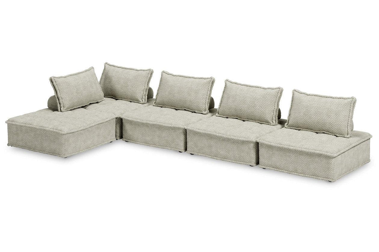 Bales Taupe 5-Piece Modular Seating by Ashley at Eve Furniture