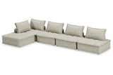 Bales Taupe 5-Piece Modular Seating by Ashley at Eve Furniture