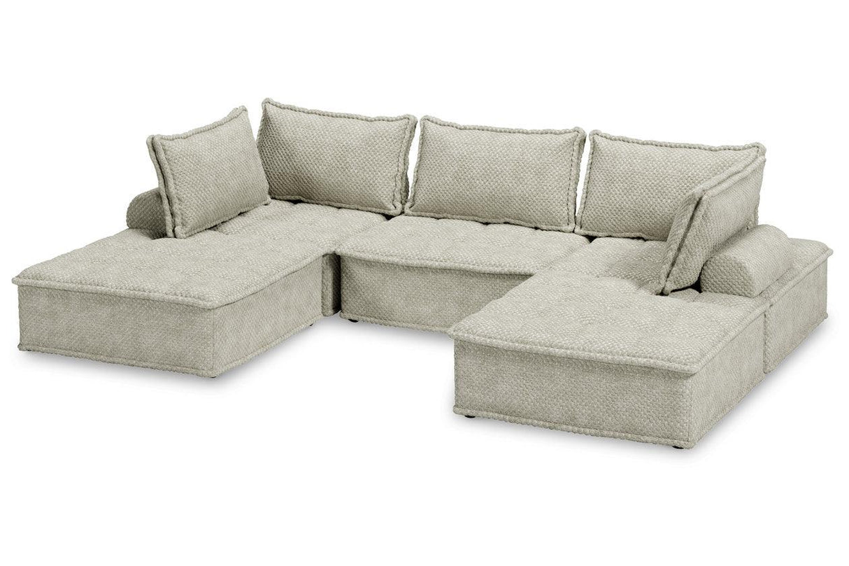 Bales Taupe 5-Piece Modular Seating by Ashley at Eve Furniture