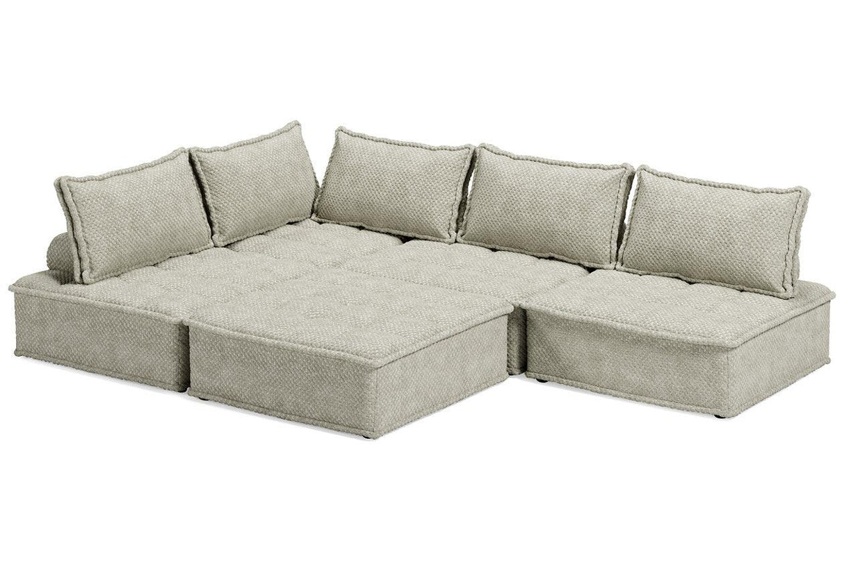 Bales Taupe 5-Piece Modular Sectional by Ashley at Eve Furniture
