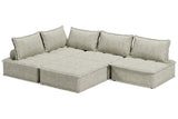 Bales Taupe 5-Piece Modular Sectional by Ashley at Eve Furniture