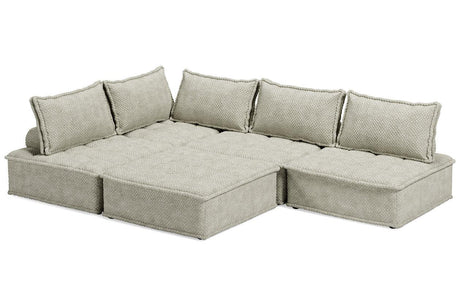 Bales Taupe 5-Piece Modular Sectional by Ashley at Eve Furniture