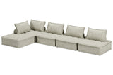 Bales Taupe 5-Piece Modular Sectional by Ashley at Eve Furniture
