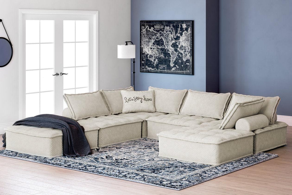 Bales Taupe 6-Piece Modular Seating by Ashley at Eve Furniture
