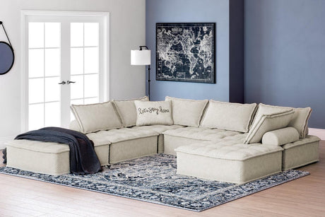 Bales Taupe 6-Piece Modular Seating by Ashley at Eve Furniture