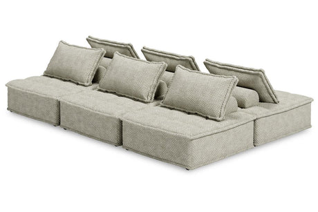 Bales Taupe 6-Piece Modular Seating by Ashley at Eve Furniture
