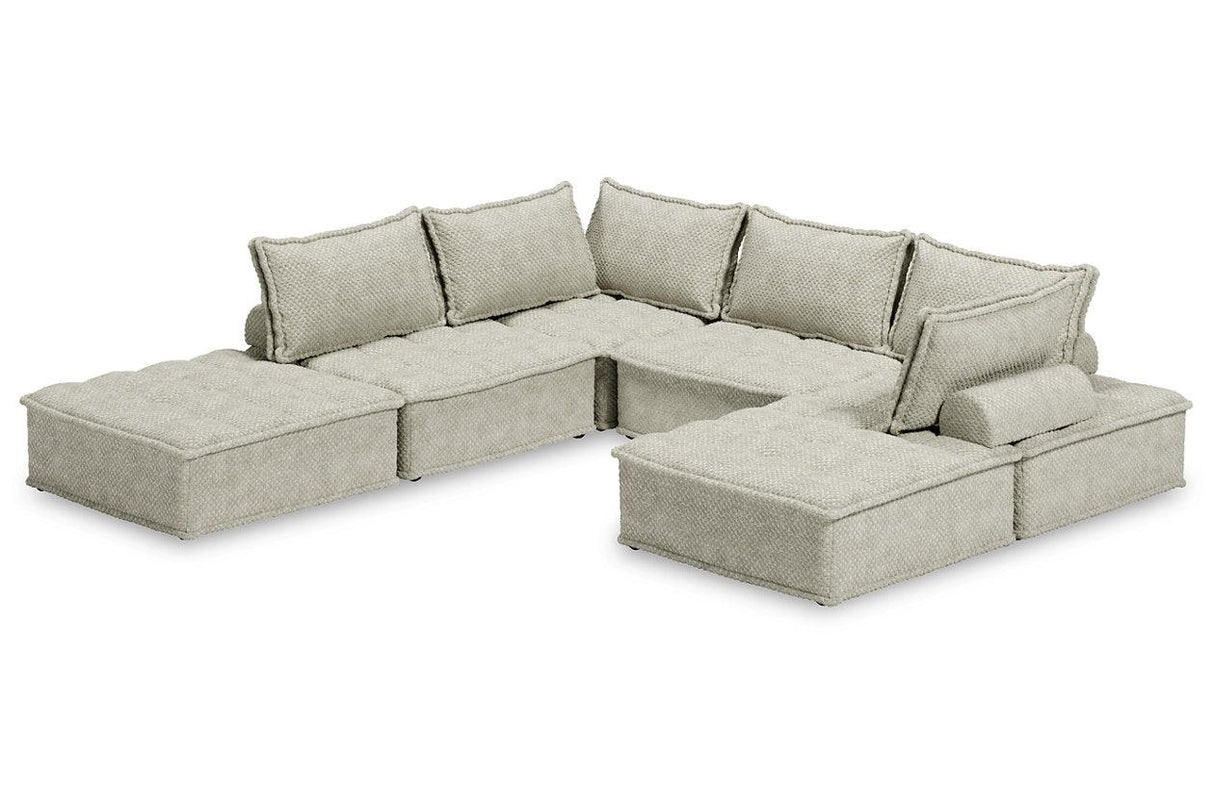 Bales Taupe 6-Piece Modular Seating by Ashley at Eve Furniture
