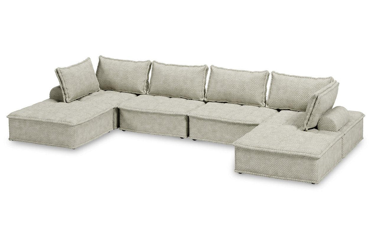 Bales Taupe 6-Piece Modular Seating by Ashley at Eve Furniture