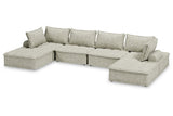 Bales Taupe 6-Piece Modular Seating by Ashley at Eve Furniture