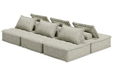 Bales Taupe 6-Piece Modular Sectional by Ashley at Eve Furniture