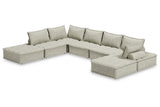 Bales Taupe 7-Piece Modular Seating by Ashley at Eve Furniture