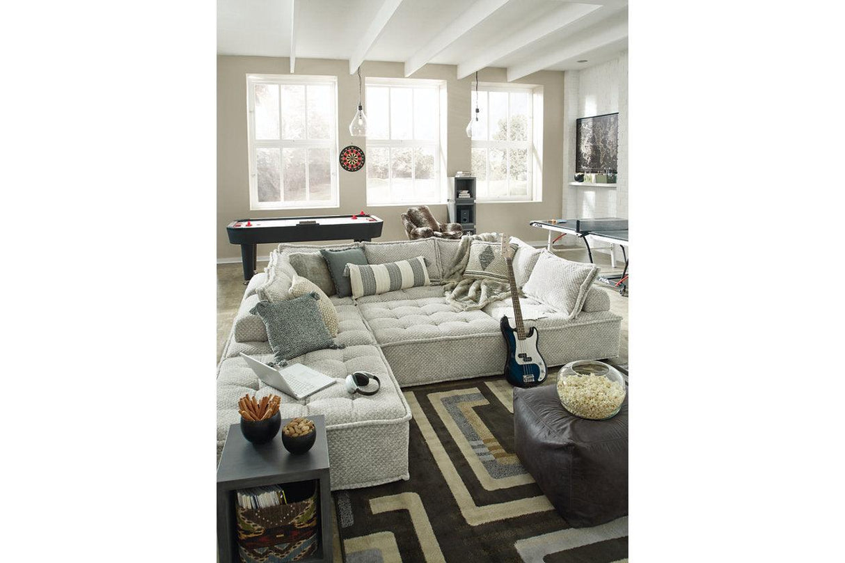 Bales Taupe 7-Piece Modular Seating by Ashley at Eve Furniture