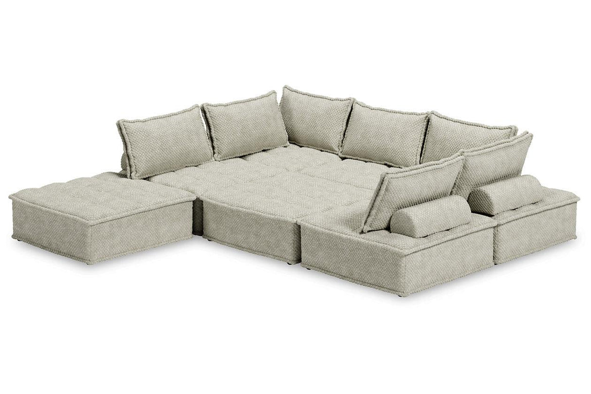 Bales Taupe 7-Piece Modular Seating by Ashley at Eve Furniture