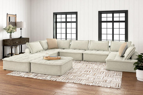 Bales Taupe 8-Piece Modular Seating by Ashley at Eve Furniture