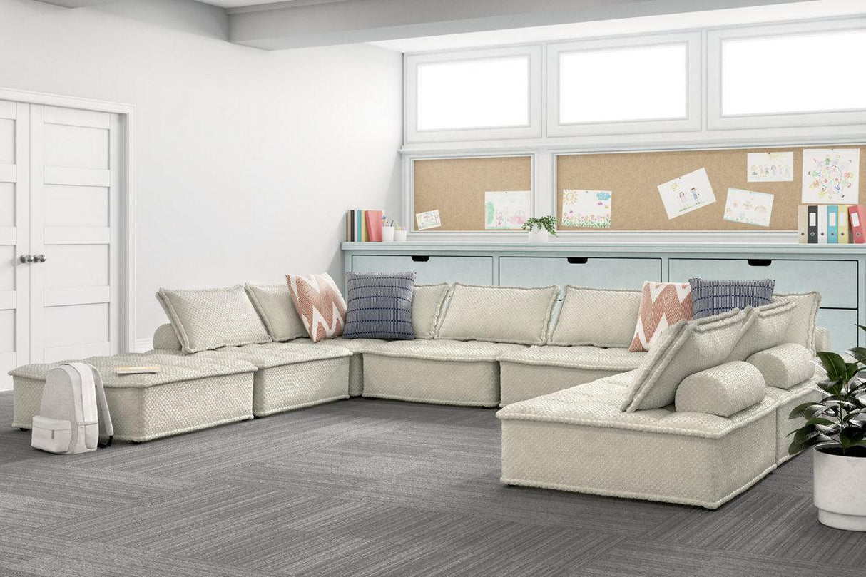Bales Taupe 8-Piece Modular Seating by Ashley at Eve Furniture