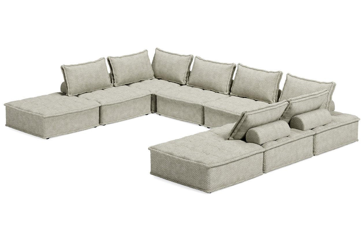 Bales Taupe 8-Piece Modular Sectional by Ashley at Eve Furniture