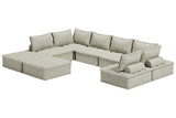 Bales Taupe 8-Piece Modular Sectional by Ashley at Eve Furniture