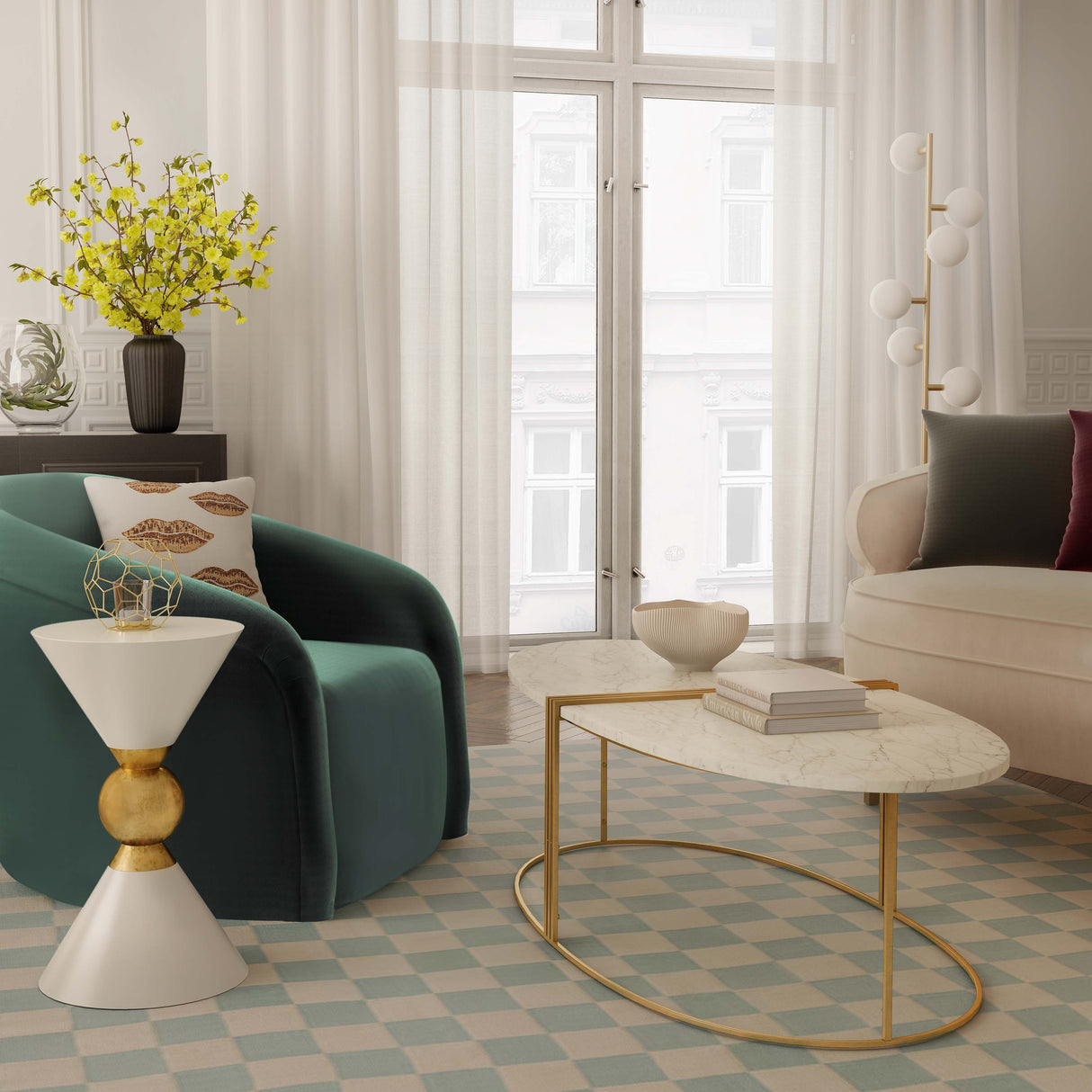 Balhi Side Table by TOV Furniture at Eve Furniture