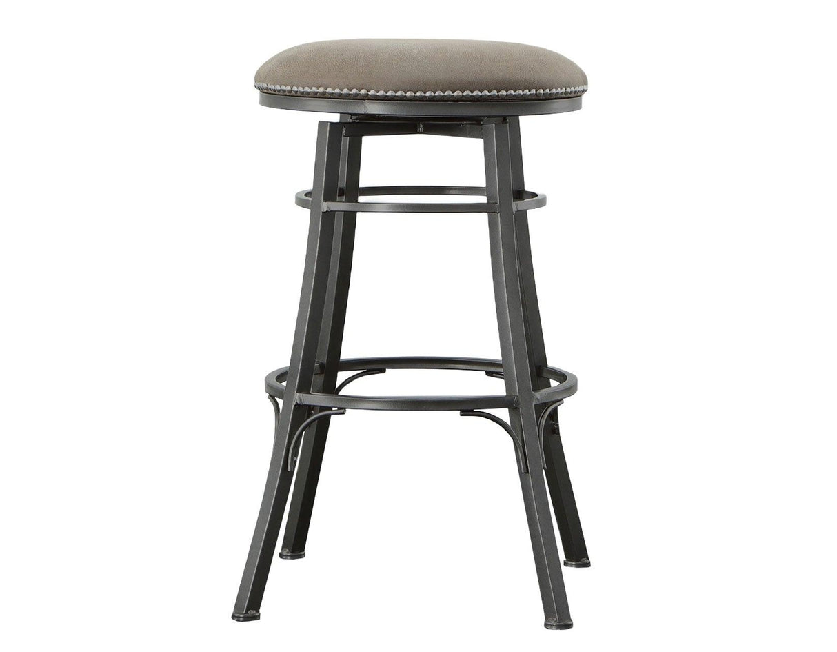 Bali 24″ Gray Backless Counter Stool, Swivel by Steve Silver at Eve Furniture