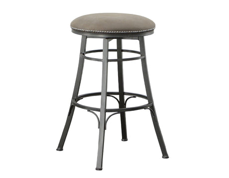 Bali 24″ Gray Backless Counter Stool, Swivel by Steve Silver at Eve Furniture