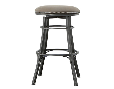 Bali 30″ Backless Bar Stool, Swivel, Gray