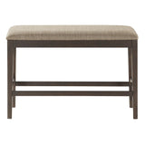 Balin Dark Brown Counter Height Bench by Homelegance at Eve Furniture