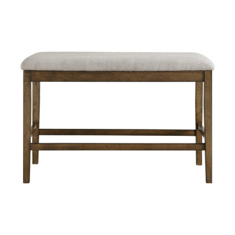 Balin Light Oak Counter Height Bench by Homelegance at Eve Furniture
