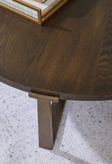 Balintmore Brown/Gold Finish Coffee Table and 2 End Tables