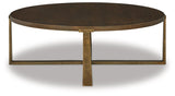 Balintmore Brown/Gold Finish Coffee Table and 2 End Tables by Ashley at Eve Furniture