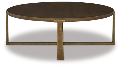 Balintmore Brown/Gold Finish Coffee Table and 2 End Tables by Ashley at Eve Furniture