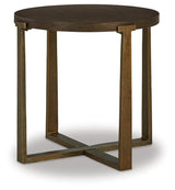 Balintmore Brown/Gold Finish Coffee Table and 2 End Tables by Ashley at Eve Furniture