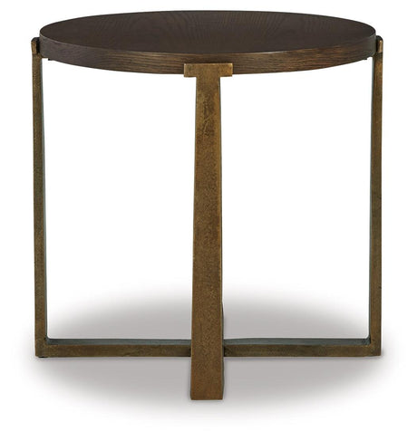 Balintmore Brown/Gold Finish Coffee Table and 2 End Tables by Ashley at Eve Furniture