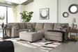 Ballinasloe Platinum 3-Piece Right Arm Facing (RAF) Chaise Sectional by Ashley at Eve Furniture