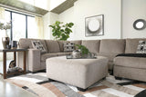 Ballinasloe Platinum 3-Piece Right Arm Facing (RAF) Chaise Sectional by Ashley at Eve Furniture