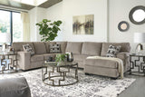 Ballinasloe Platinum 3-Piece Right Arm Facing (RAF) Chaise Sectional by Ashley at Eve Furniture