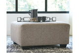 Ballinasloe Platinum Oversized Ottoman by Ashley at Eve Furniture