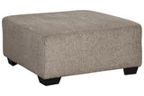 Ballinasloe Platinum Oversized Ottoman by Ashley at Eve Furniture